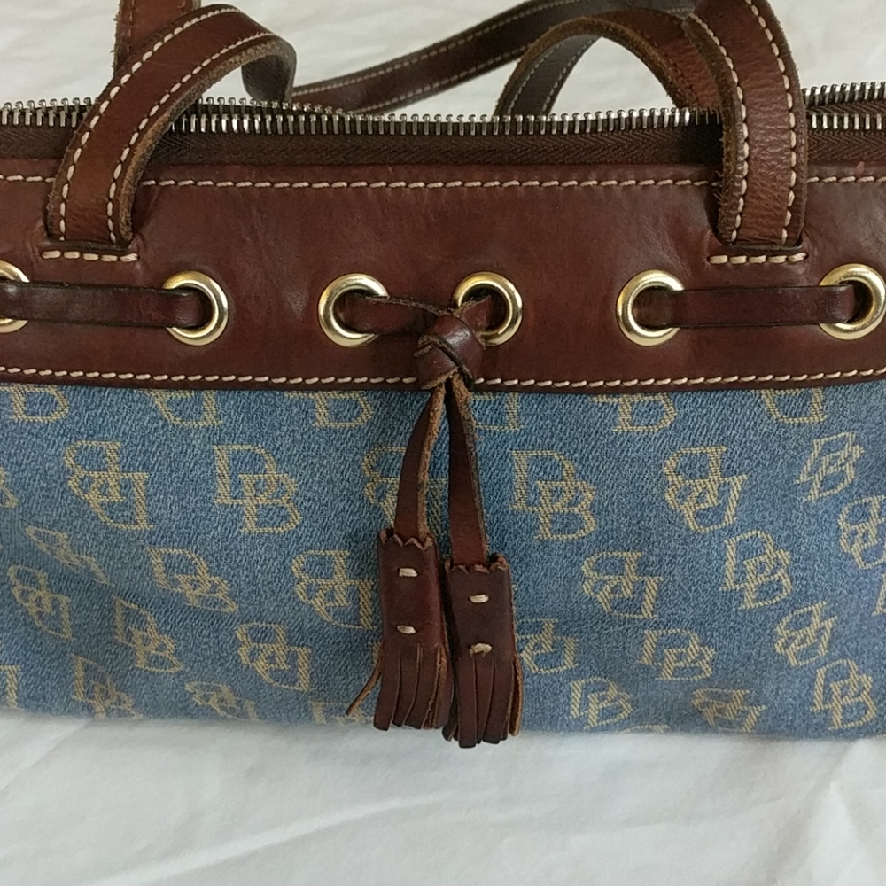 Small Denim Signature Dooney & Bourke Handbag
